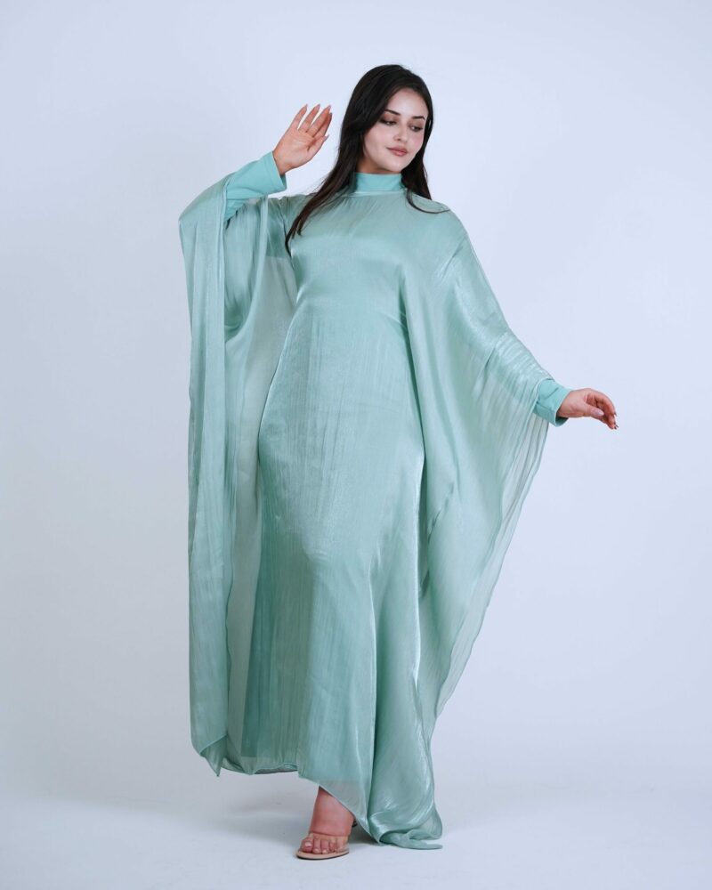 ⁦فستان الفراشة- البيج⁩ - الصورة ⁦2⁩