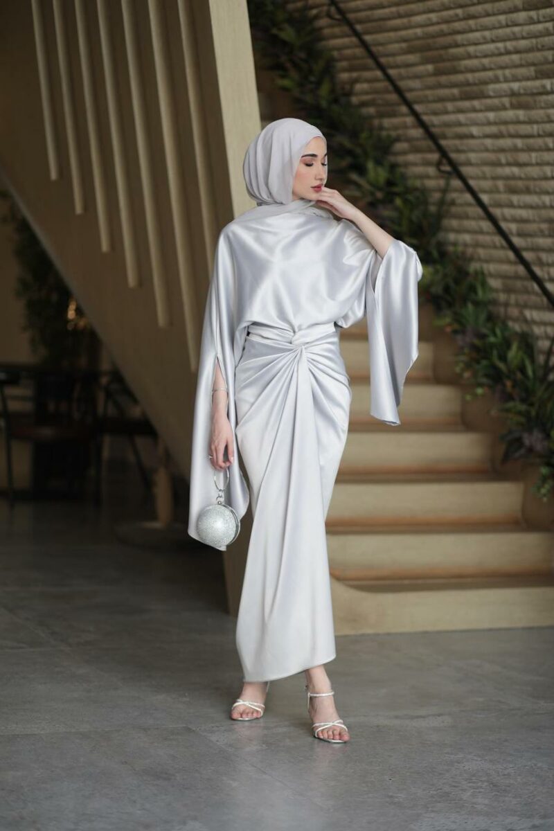 Noorjan Dress -  Silver - Image 3