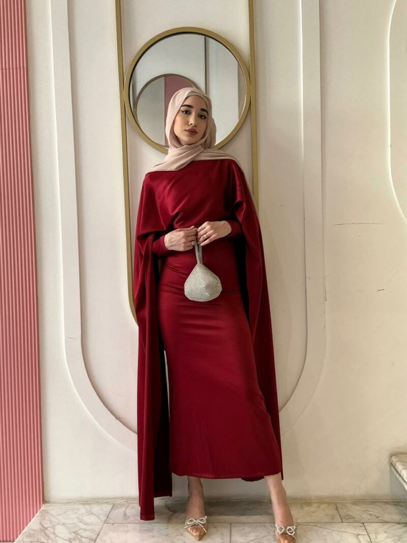 Rose Dress - RED - Image 3