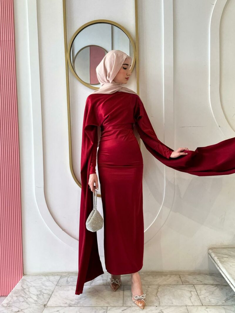 Rose Dress - RED - Image 4