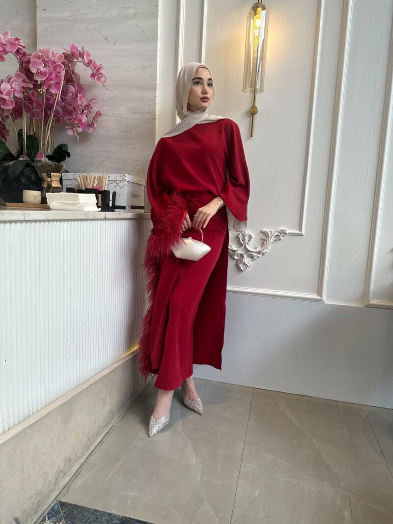 طقم يارا - أحمر