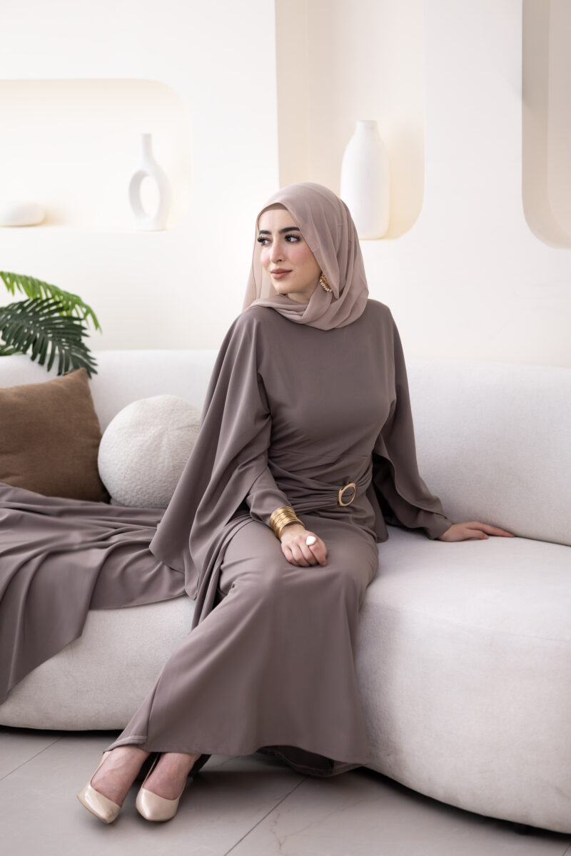 ⁦فستان زينة-بني⁩ - الصورة ⁦4⁩