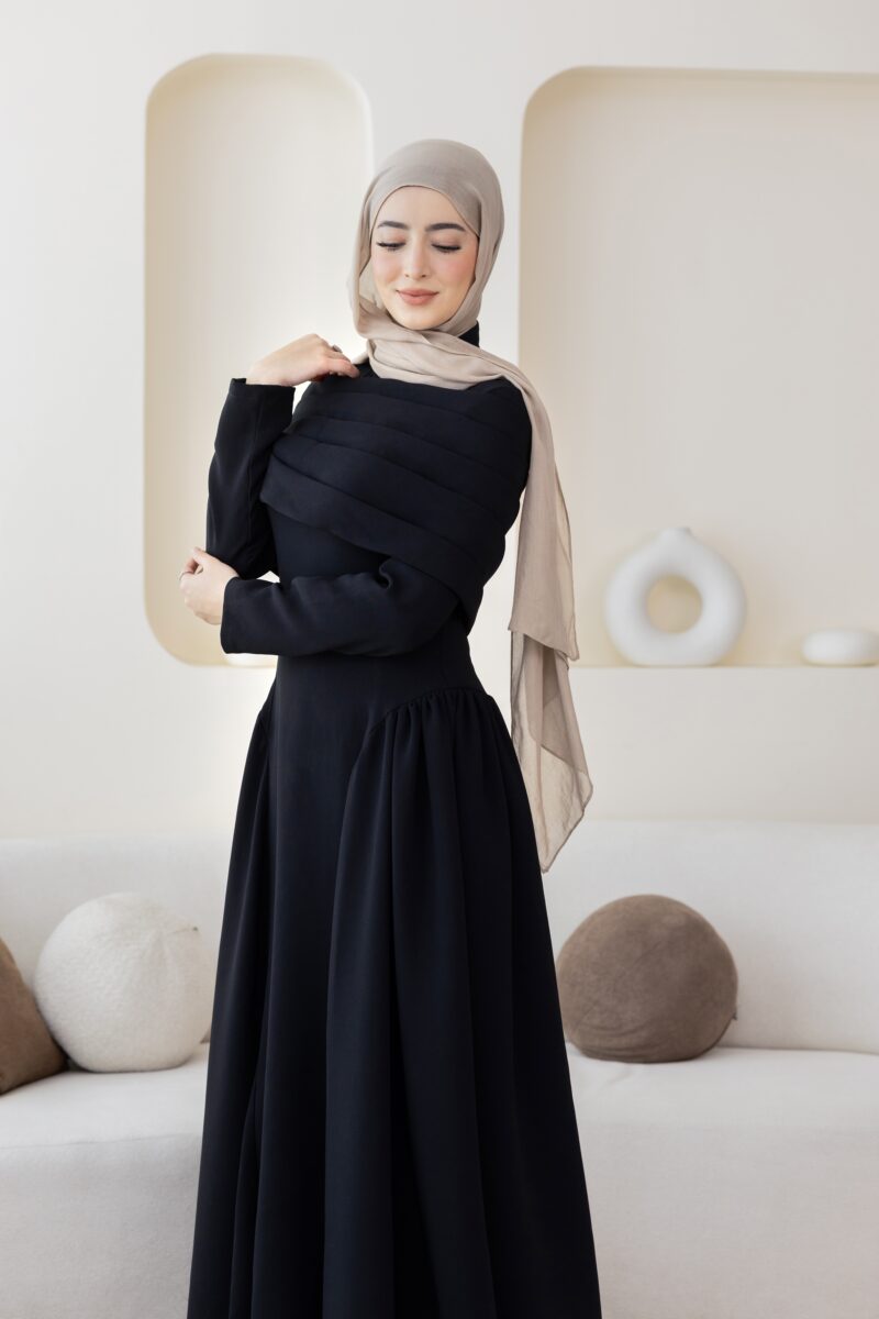 ⁦فستان ماريا-أسود⁩ - الصورة ⁦4⁩