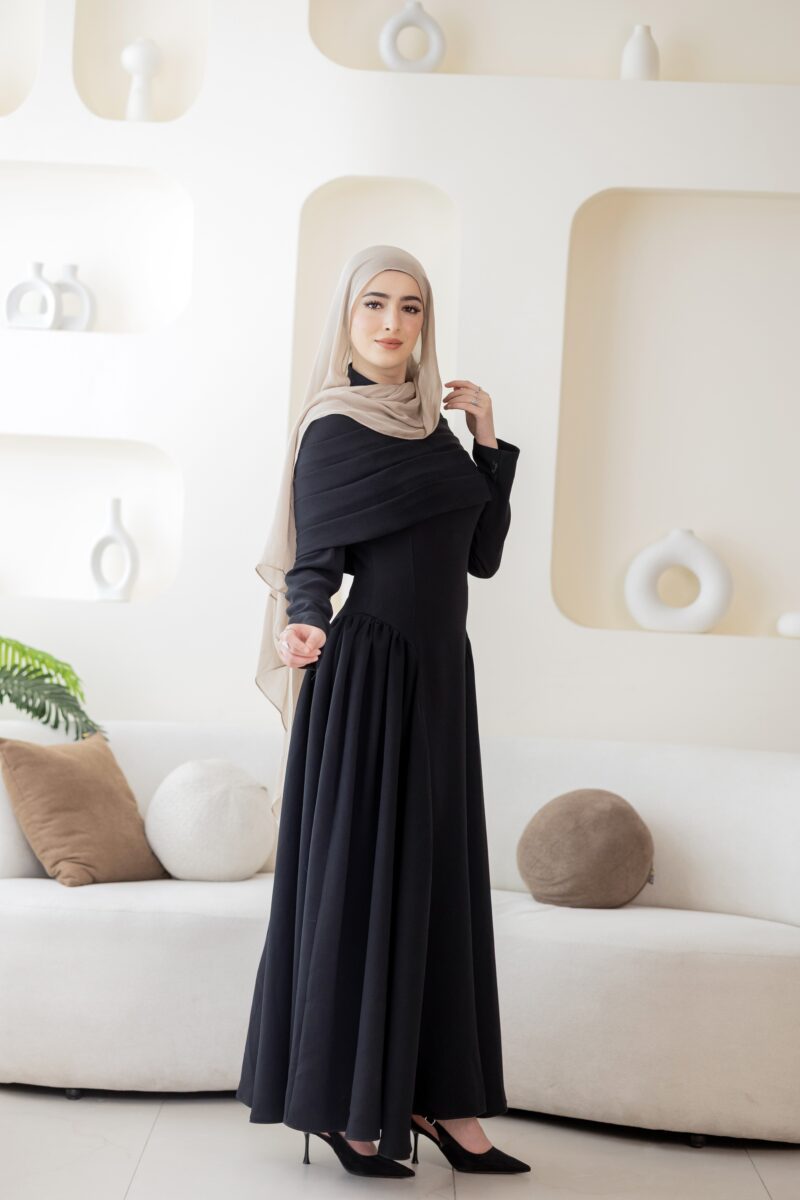 ⁦فستان ماريا-أسود⁩ - الصورة ⁦2⁩