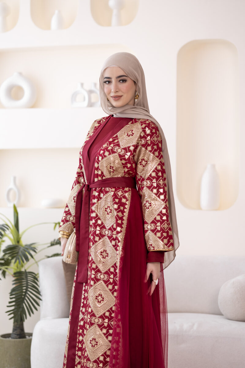 فستان مليكة-أحمر