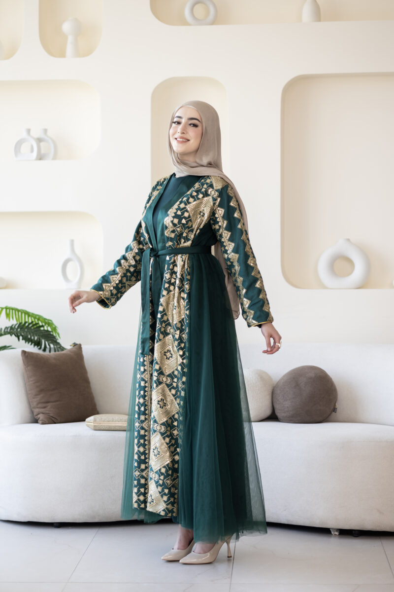 فستان مليكة-أخضر