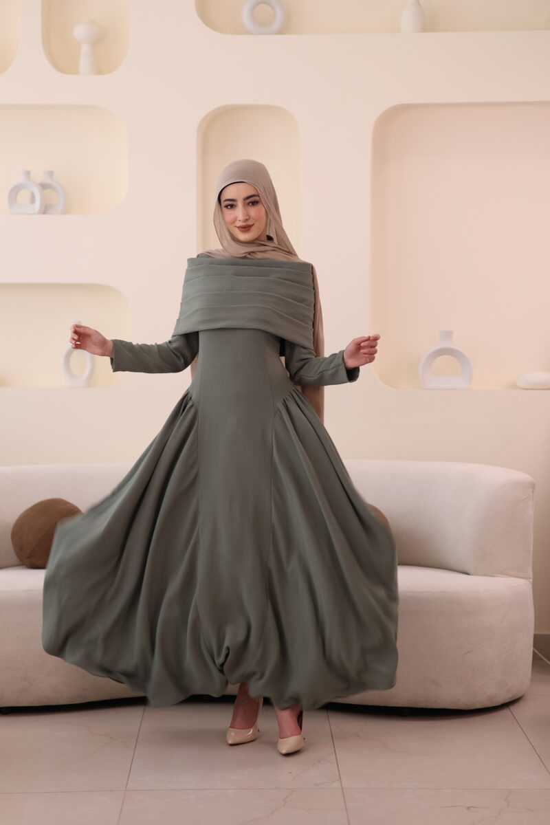 فستان ماريا-أخضر فاتح