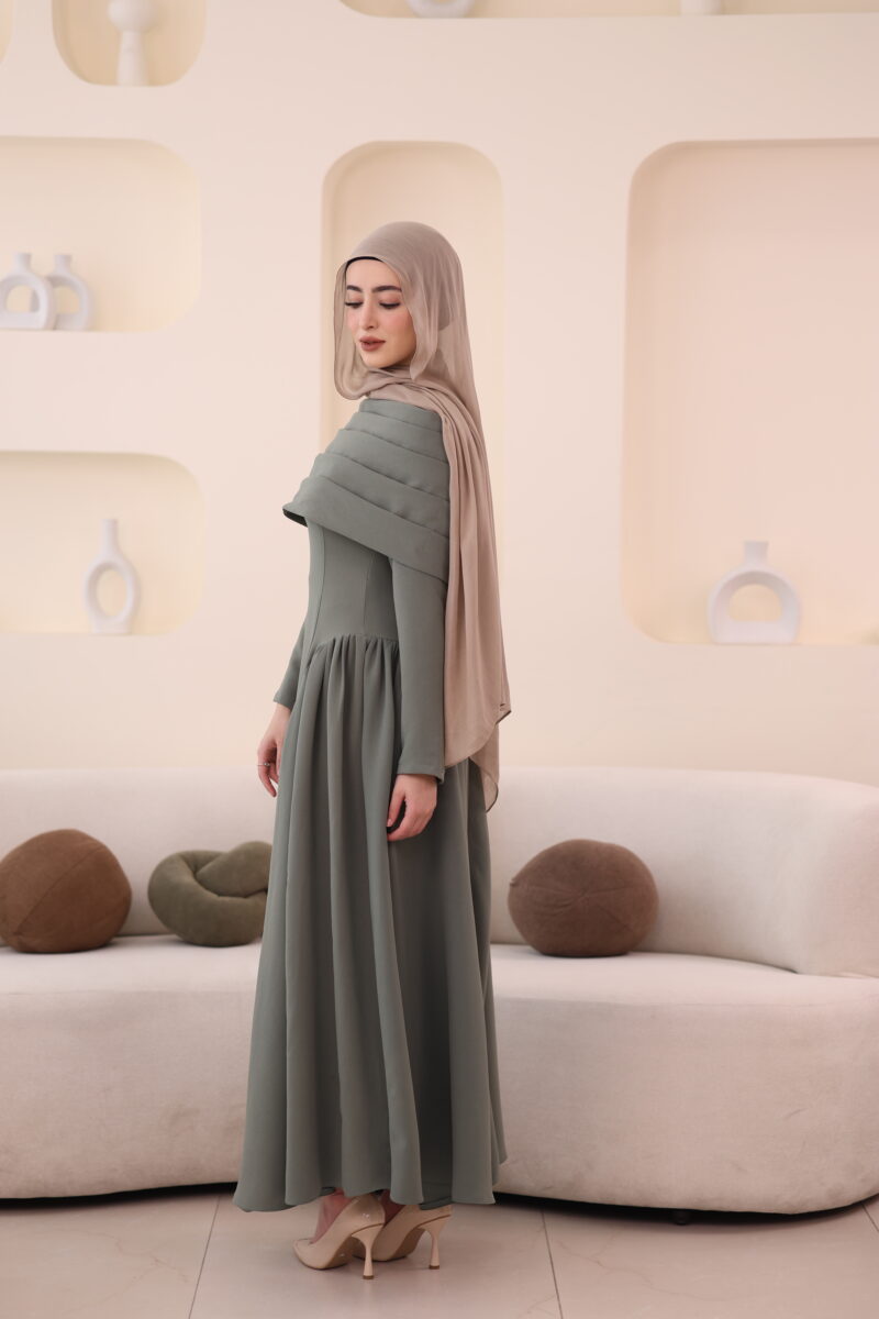 ⁦فستان ماريا-أخضر فاتح⁩ - الصورة ⁦2⁩