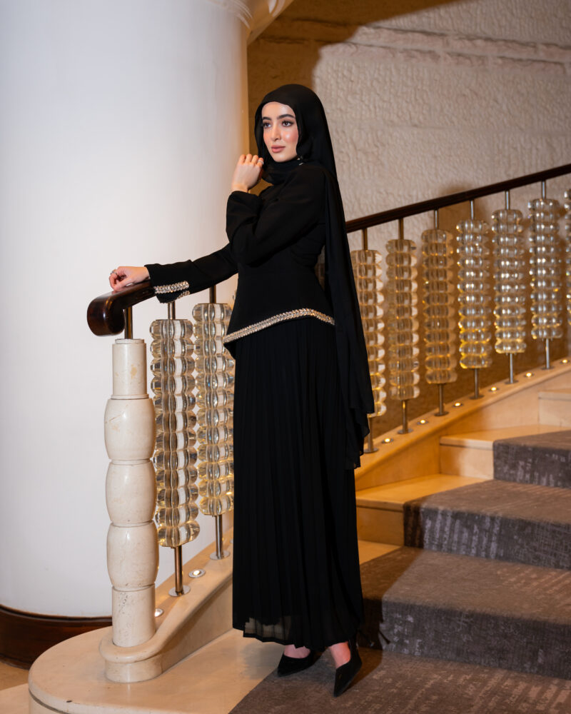 ⁦فستان جوري- أسود⁩ - الصورة ⁦2⁩
