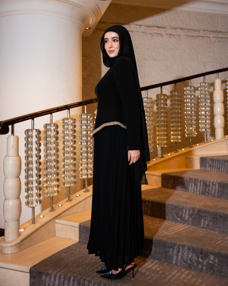 ⁦فستان جوري- أسود⁩ - الصورة ⁦5⁩